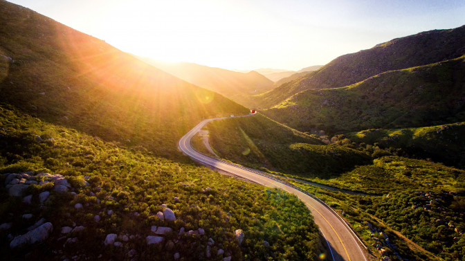 Winding mountain road to a Ruby